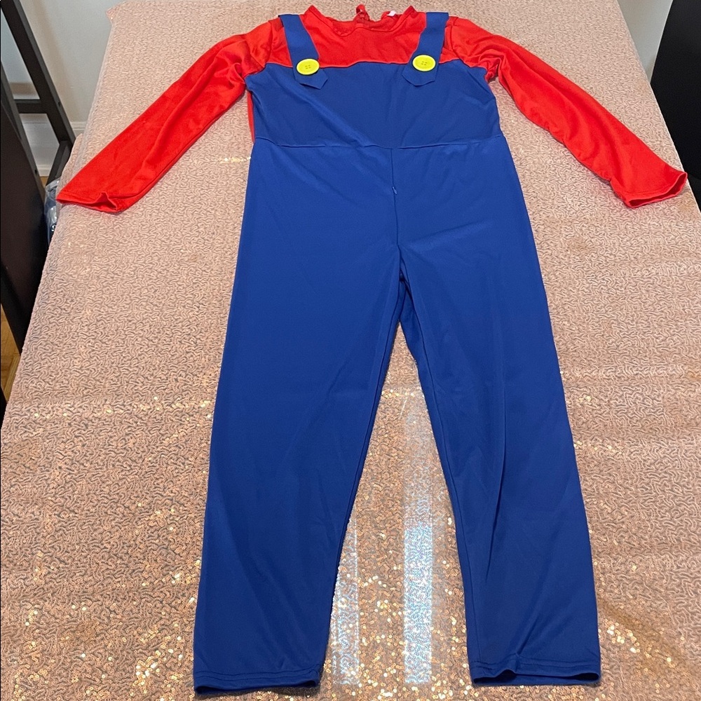 Super Mario Halloween Costume Jumpsuit